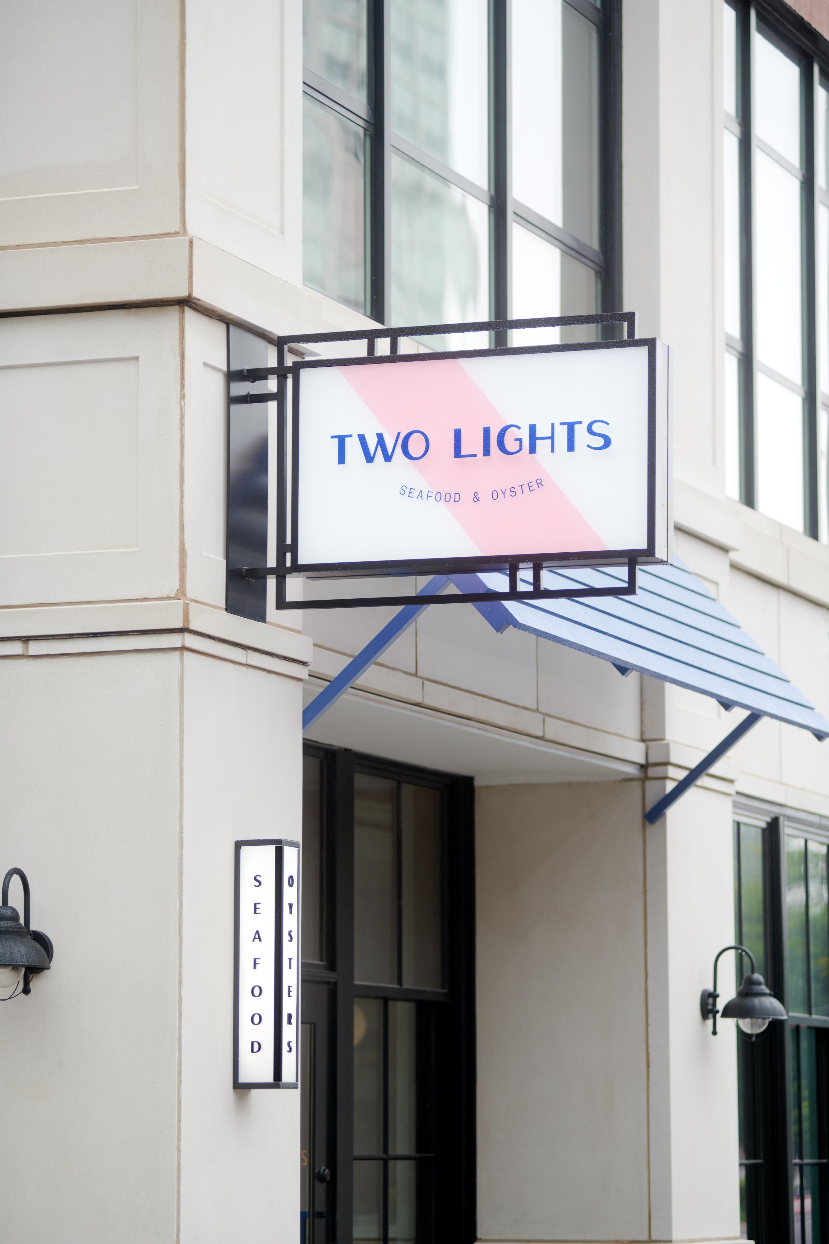 Two Lights Outdoor Sign