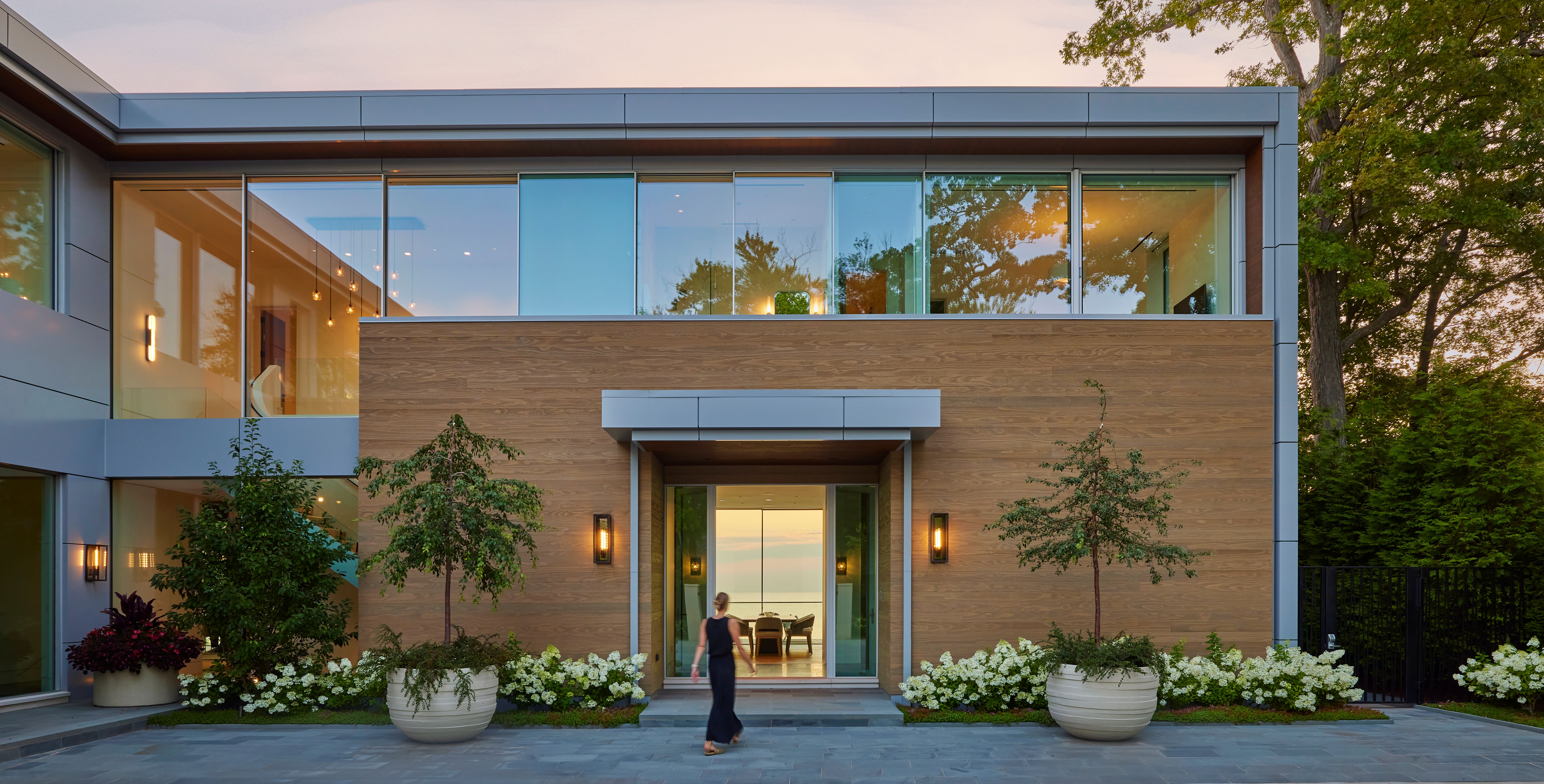 Waterfront Retreat Front Entrance